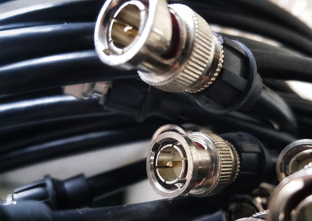Foto close-up van kabels
