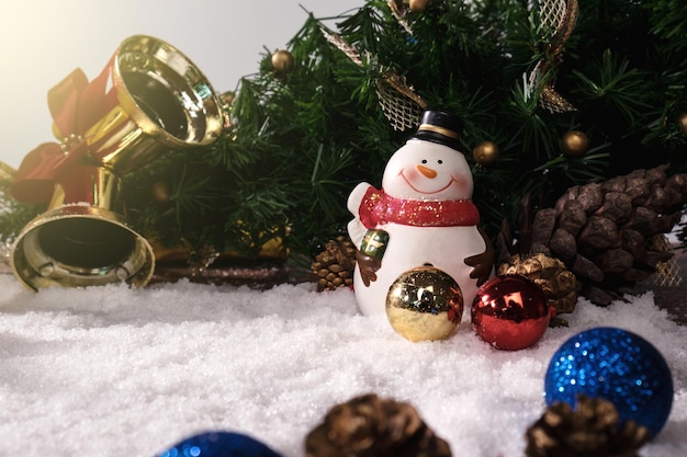 Close-up van kerstversieringen.