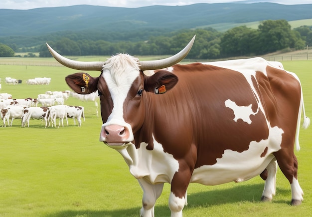 Close-up van koeien in de zomer