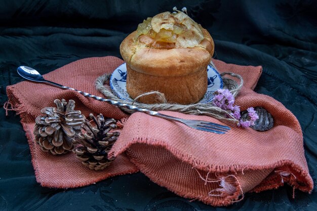 Foto close-up van koekjes op tafel