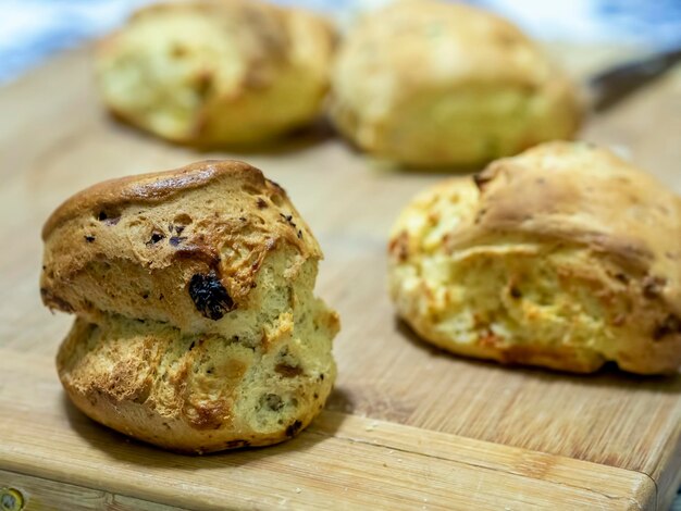 Close-up van koekjes op tafel