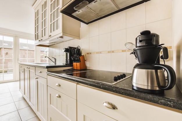 Close-up van koffie in de keuken