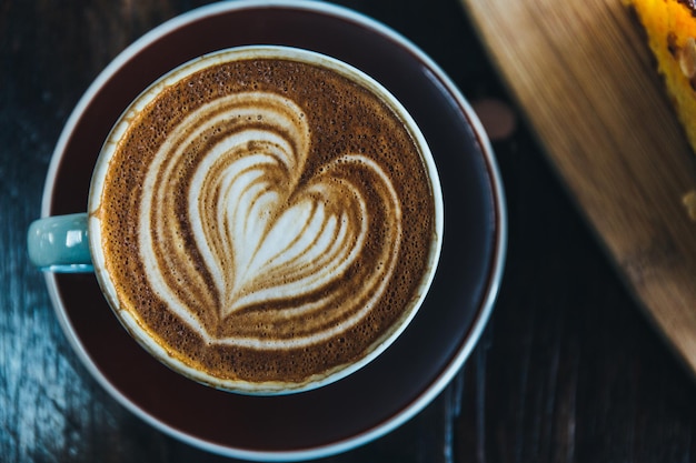 Close-up van koffie op tafel