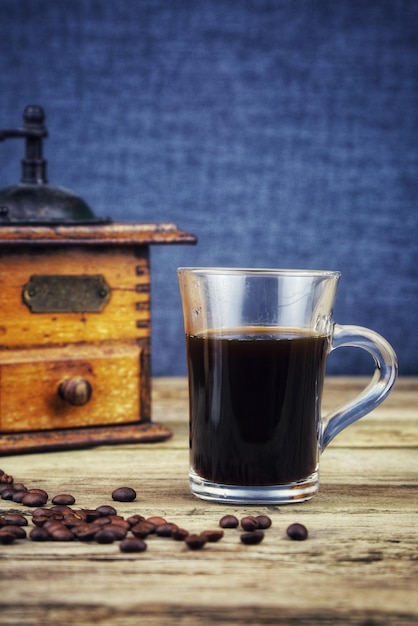 Close-up van koffie op tafel