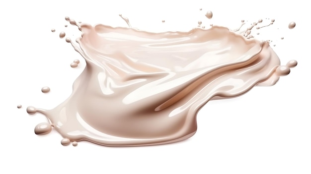 Close-up van Liquid Foundation Splash in Fresh Soft Pastel Colors png transparante achtergrond