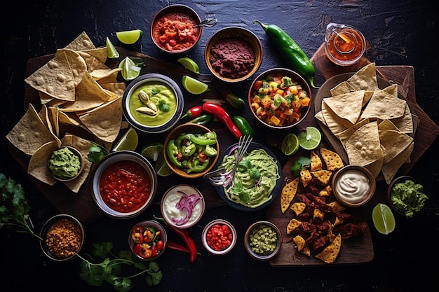 Close-up van Mexicaanse smakelijke tacos de pastor in een bord