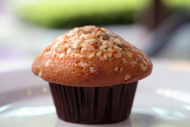 Close-up van muffin op tafel
