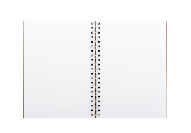 Close-up van open boek tegen witte achtergrond