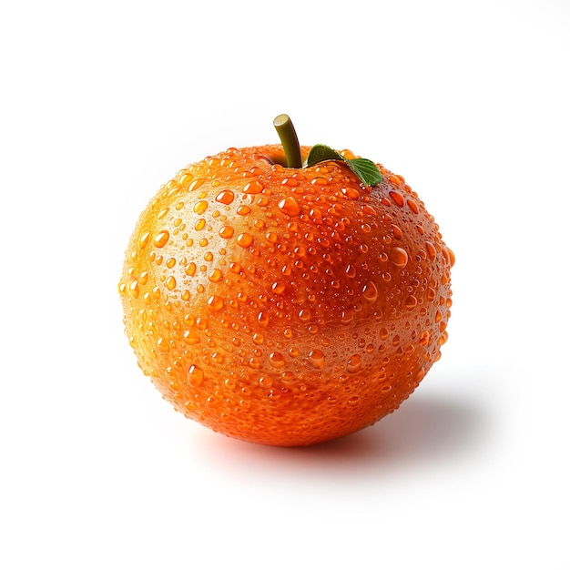 Close-up van oranje met waterdruppels Generatieve AI