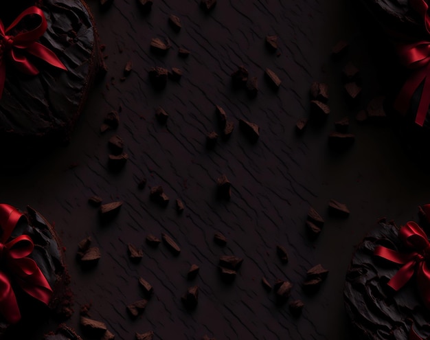 Close-up van panettone gevuld met genereuze chocoladedruppels perfect voor het vieren van Kerstmis met genot gegenereerd door AI