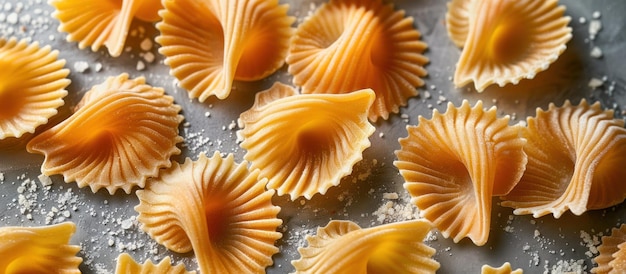 Close-up van pasta schelpen op pan