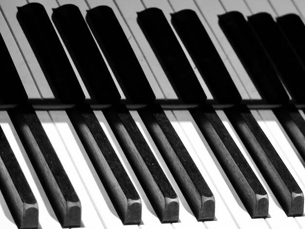 Close-up van piano toetsen