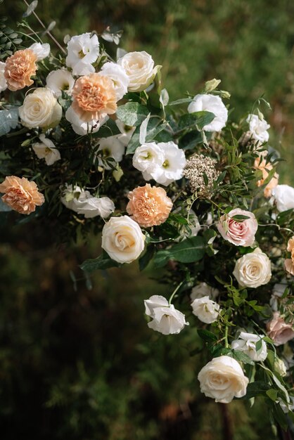 Foto close-up van roze bloeiende planten