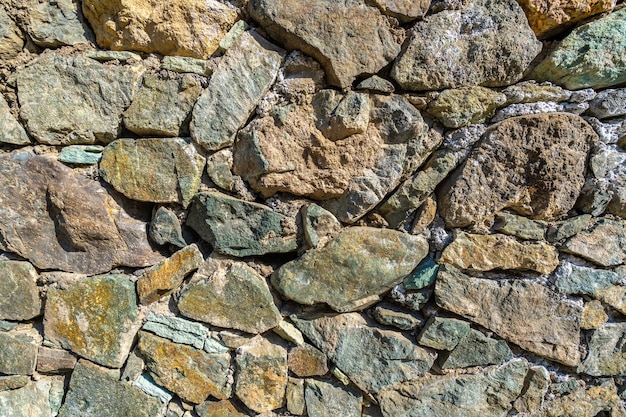 Foto close up van stenen muur