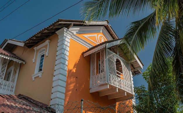 Close up van verlaten huis in Sri Lanka