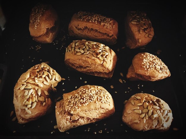 Foto close-up van vers brood