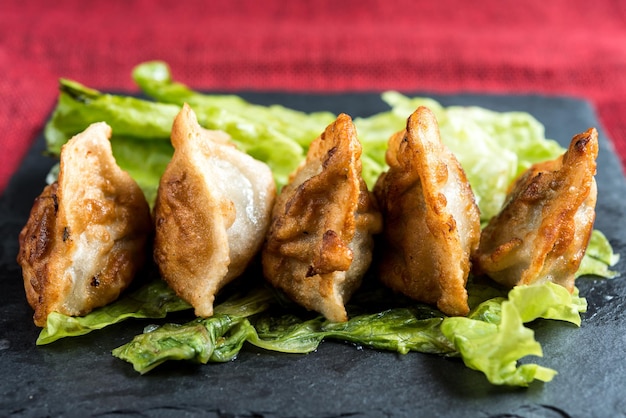 Close-up van verse dumplings