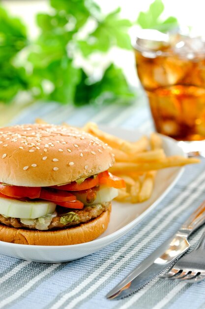 Foto close-up van voedsel op tafel