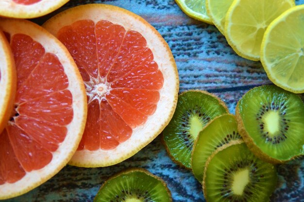 Foto close-up van vruchten