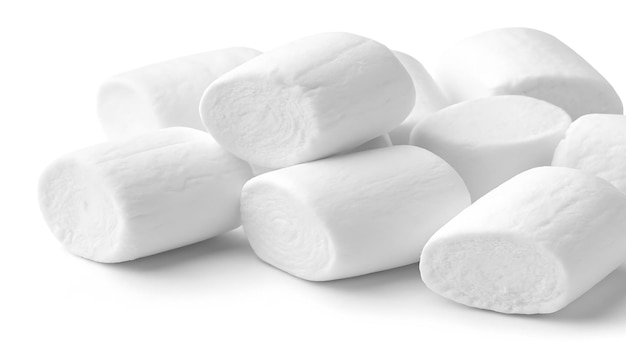 Close-up van witte marshmallows