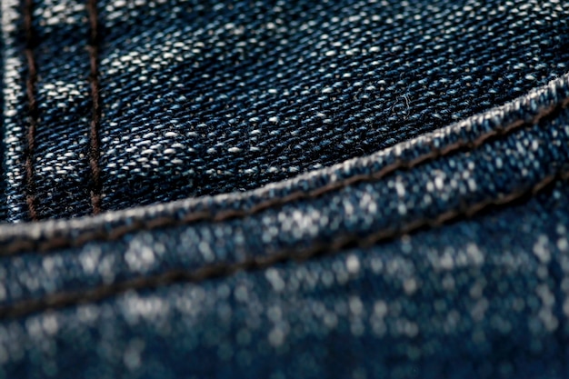 Close-up van zachte wazig denim textuur