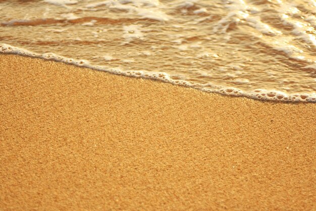 Close-up van zand op het strand