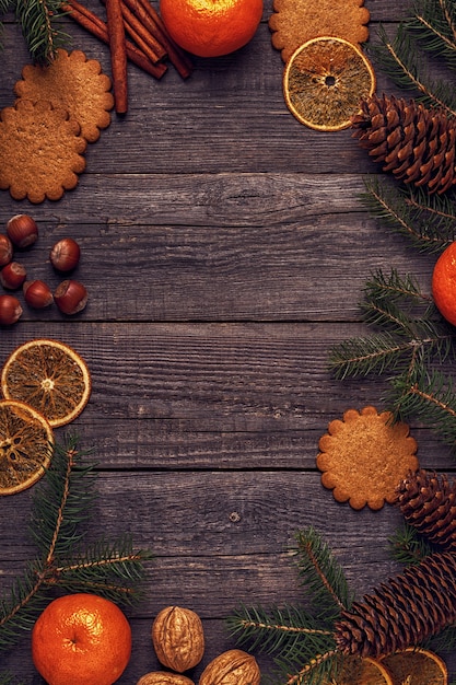 Close up on various Christmas decoration