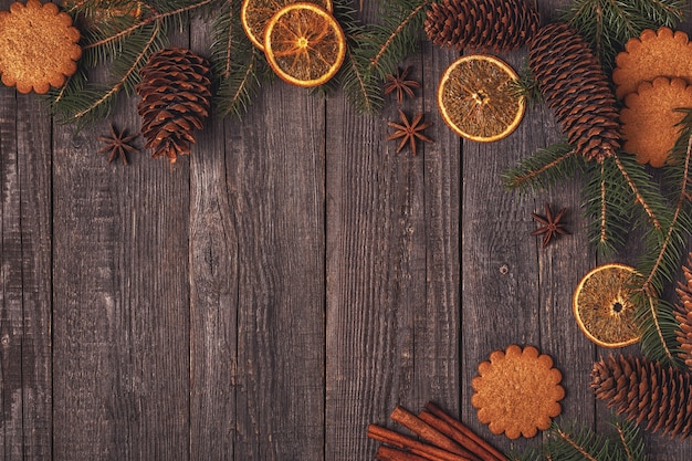 Close up on various Christmas decoration