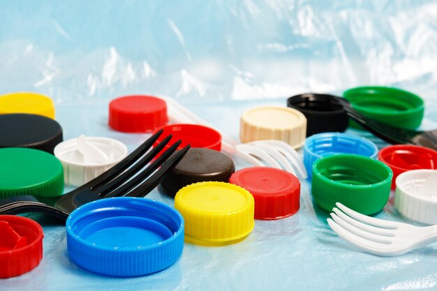 Close-up of various toys on table