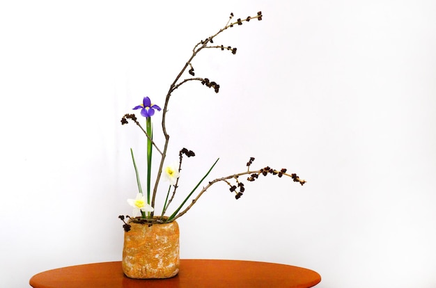 Photo close-up of vase against white background