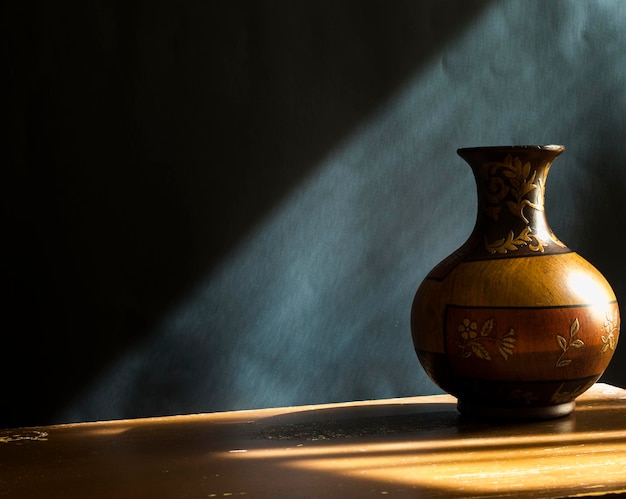 Close-up of vase