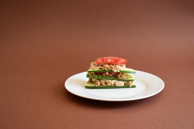 Close-up of vegan food served on plate