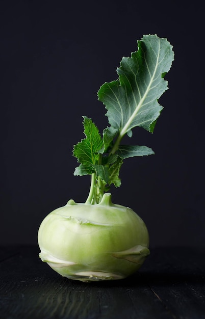 Photo close-up of vegetable on wooden table