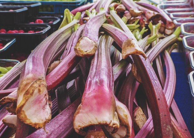 Photo close-up of vegetables for sale in market