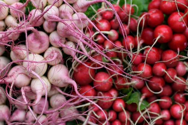 Photo close-up of vegetables for sale in market