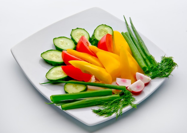テーブルで提供される野菜のクローズアップ