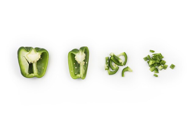 Photo close-up of vegetables over white background