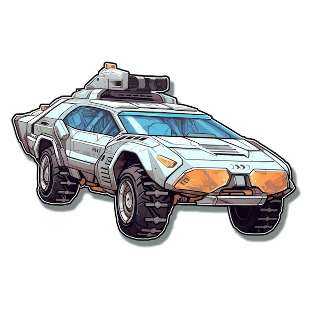 a close up of a vehicle with a camera on top of it generative ai