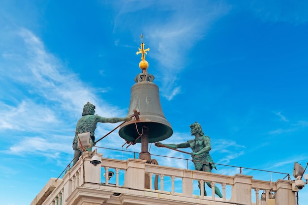 Крупный план венецианских болот в ясный день