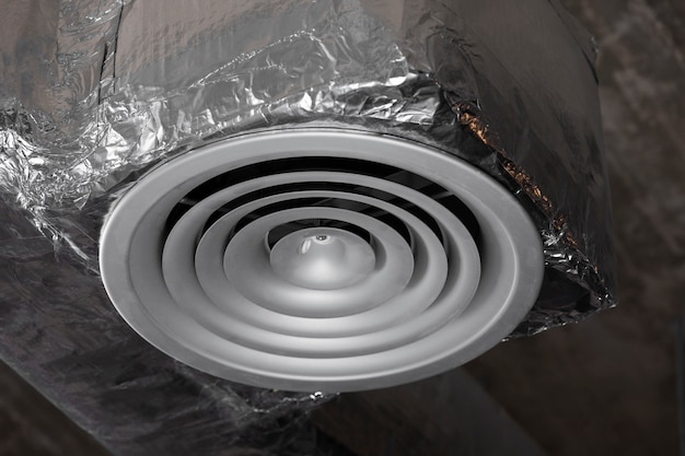 close up on ventilation system