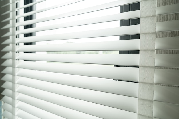 close up vertical blinds decoration in room