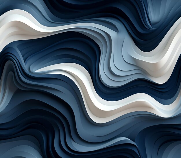 A close up of a very colorful abstract design with waves generative ai