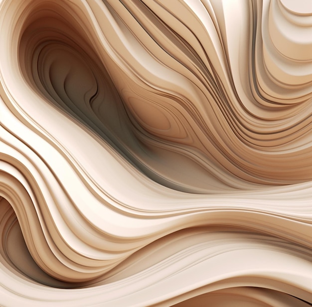 大きな波状の紙のパターン (Generative AI)