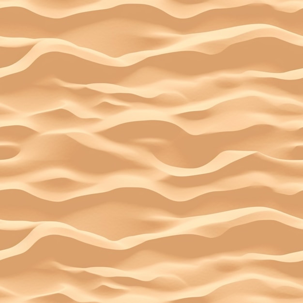 Photo a close up of a very wavy pattern of sand generative ai