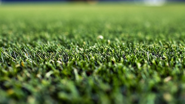 Photo close up view of artificial turf texture