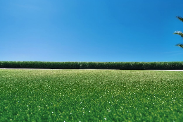 close up view of artificial turf texture