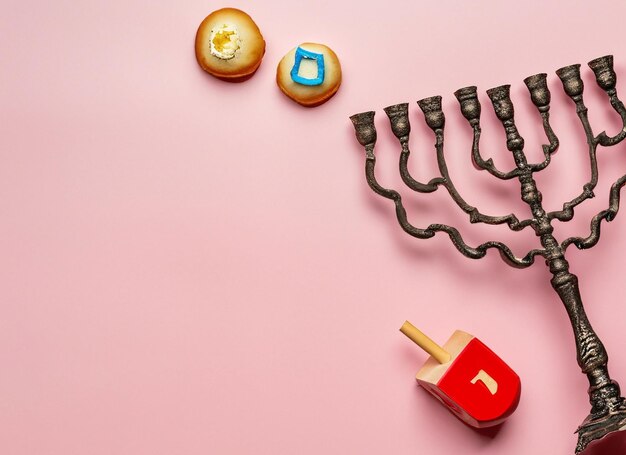 close up view of beautiful Hanukkah concept