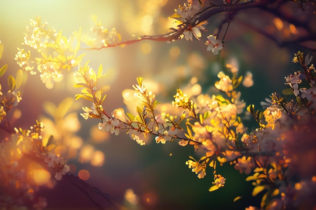 Close Up View of a Beautiful Spring Background Scenery