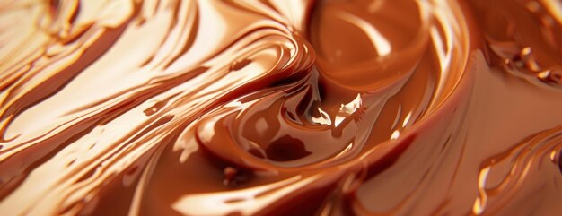 Close Up View of Chocolate Swirl