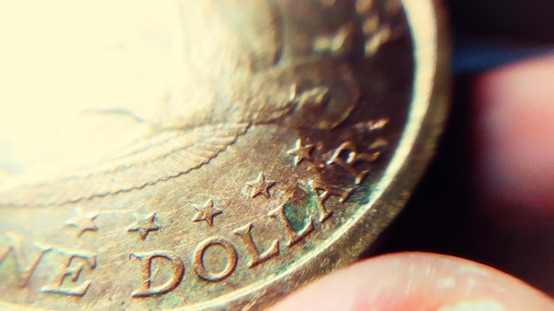 Photo close-up view of coin